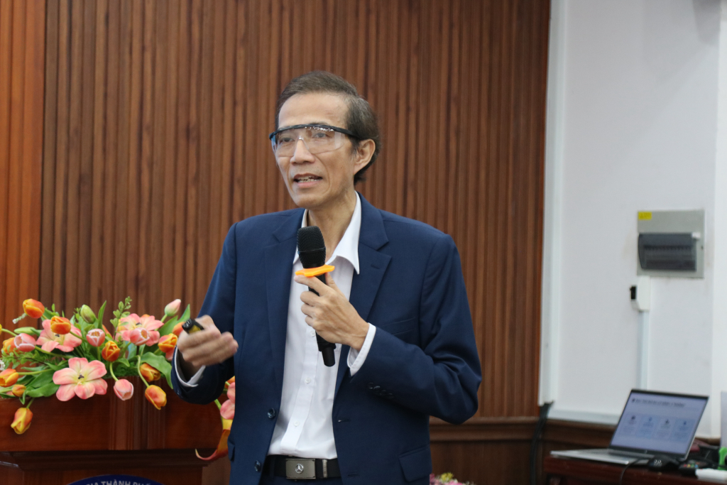 ThS. Nguyễn Văn Thanh nhận định quản trị rủi ro cần được xem là khoản đầu tư chiến lược trên toàn bộ chuỗi giá trị, lấy hệ thống và văn hóa con người làm nền tảng cốt lõi - Ảnh: TUYẾT TRINH