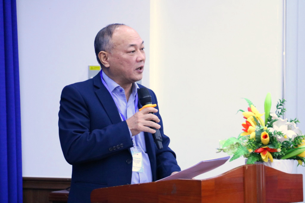 TS. Phan Thanh Định gửi lời cảm ơn đến gửi lời cảm ơn đến những người tham dự Hội thảo - Ảnh: Huyền Linh