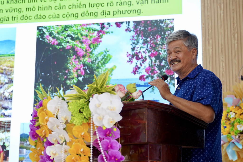Ông Dương Minh Bình đề xuất nhiều phương án thiết thực có thể áp dụng cho du lịch tỉnh Tây Ninh - Ảnh: KHÁNH MY
